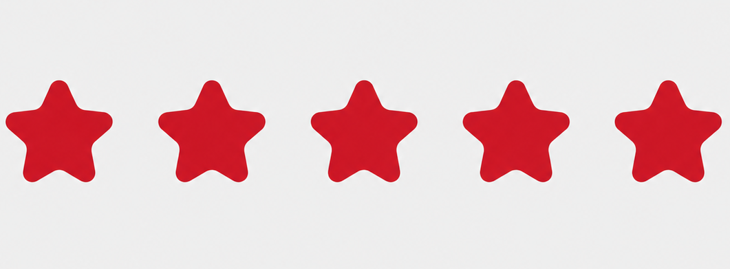 5 Stars on Google